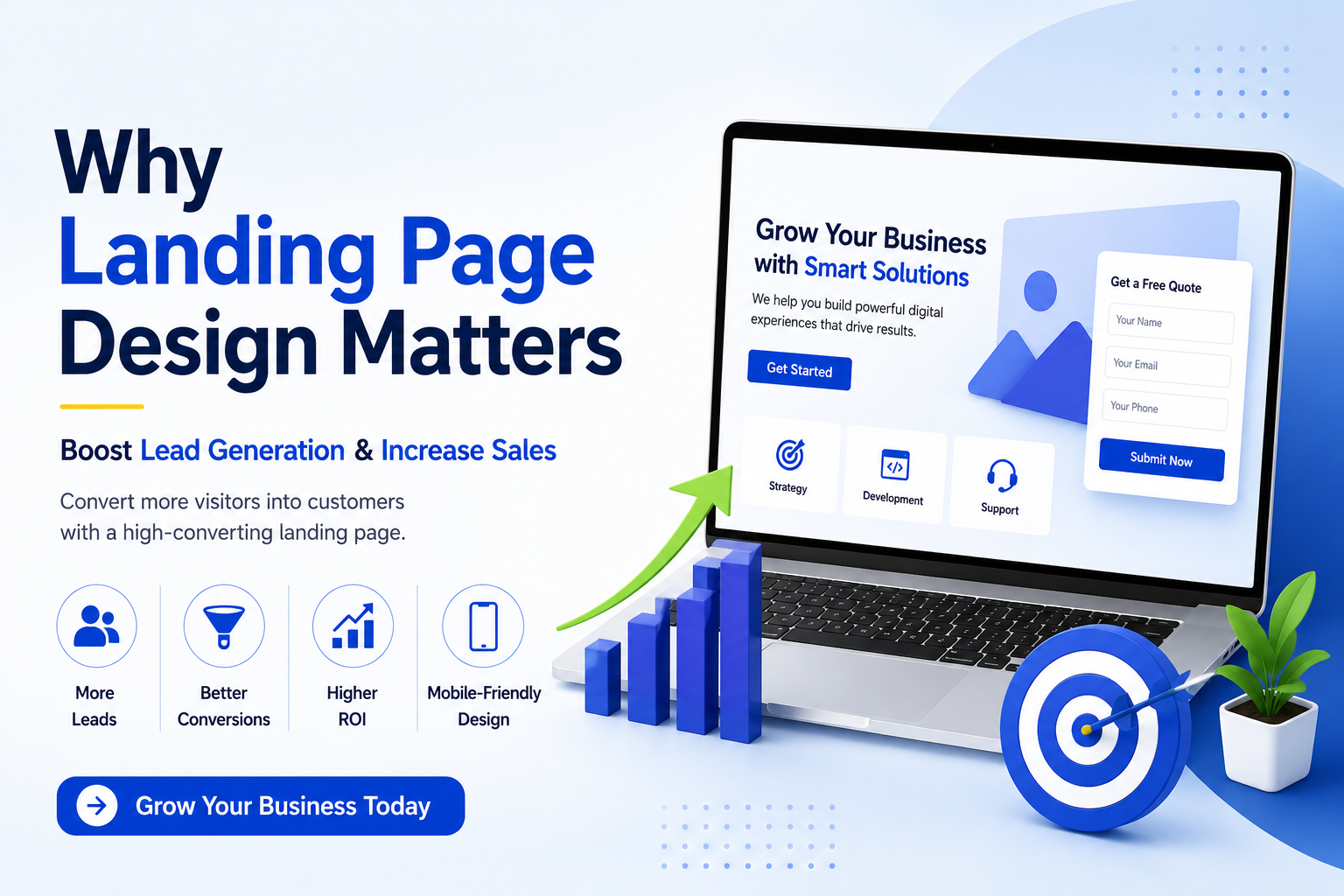 Why Landing Page Design Is Important for Lead Generation & Sales